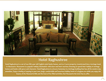 Tablet Screenshot of hotelraghushree.com